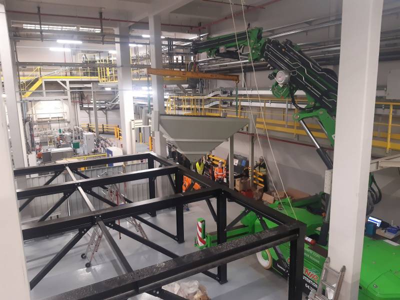 Montage et installation d'une charpente métallique process dans le secteur de l'agroalimentaire Lyon