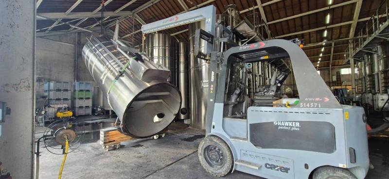 Transfert industriel d'une cuverie