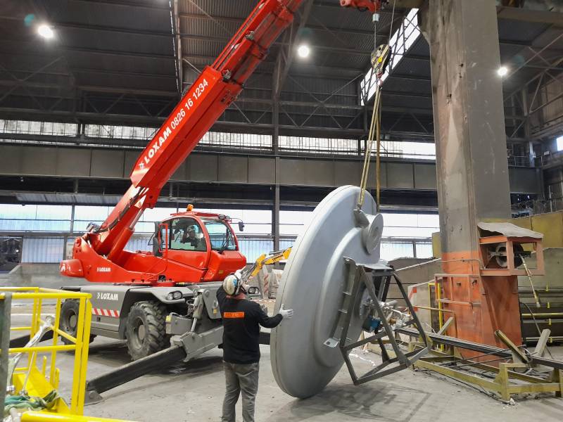 effectuer transfère industriel d'une société de sidérurgie à Villeurbanne